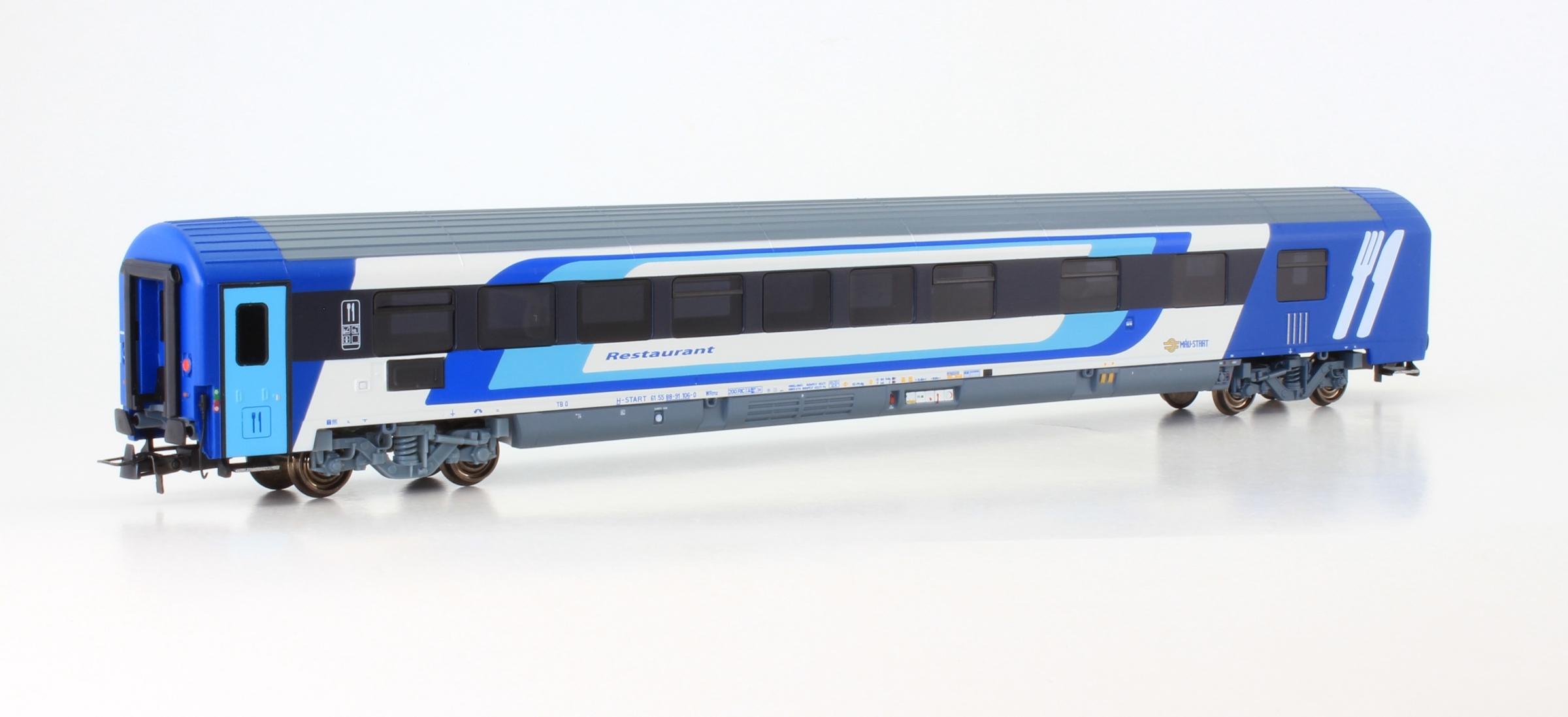 Voiture restaurant WRdmnu, PKP, Ep IV - ROCO 6200014 - HO 1/87
