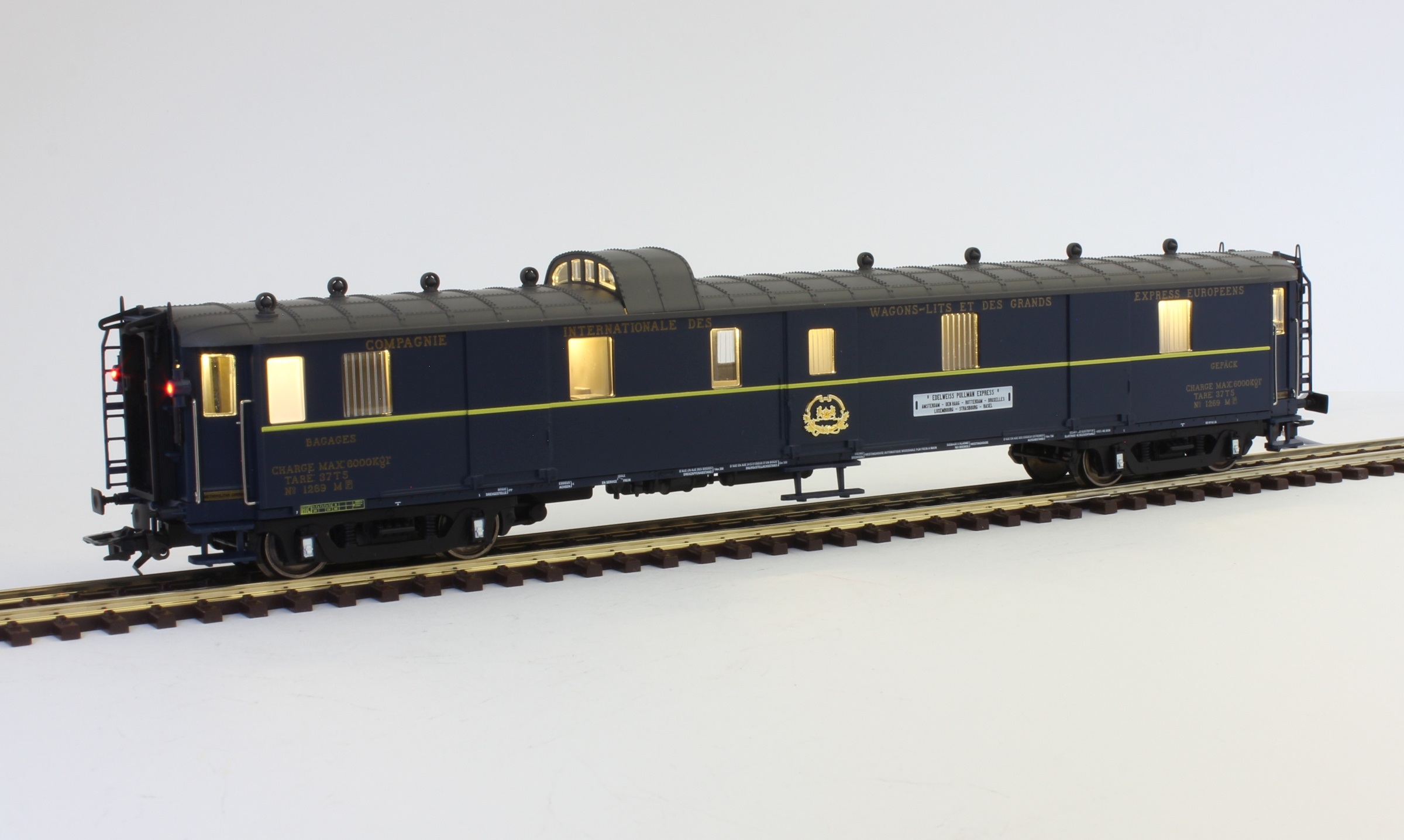 CIWL 3-teil. Set Edelweiss Pullman Express DD3 VPC Côte d´Azur + VP Étoile du Nord Ep. II