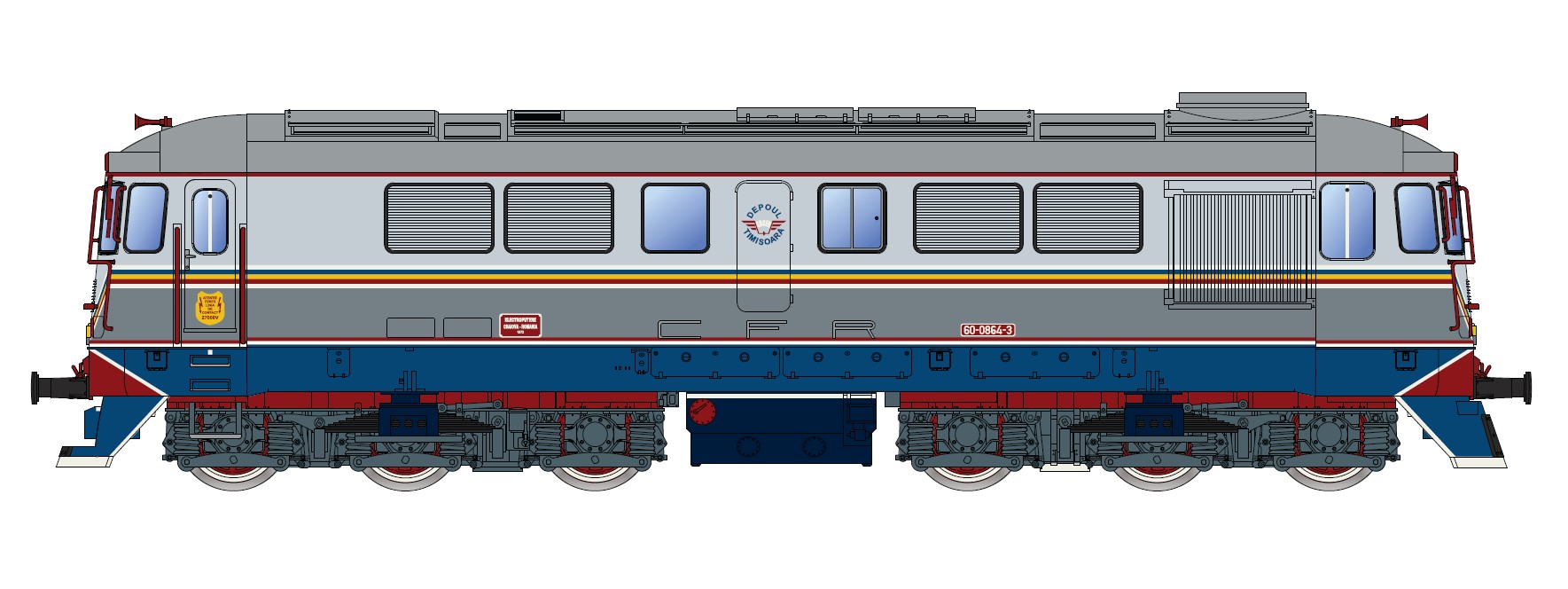 Locomotiva diesel 060 DA, CFR, Albert Modell, Scara H0 (1:87)