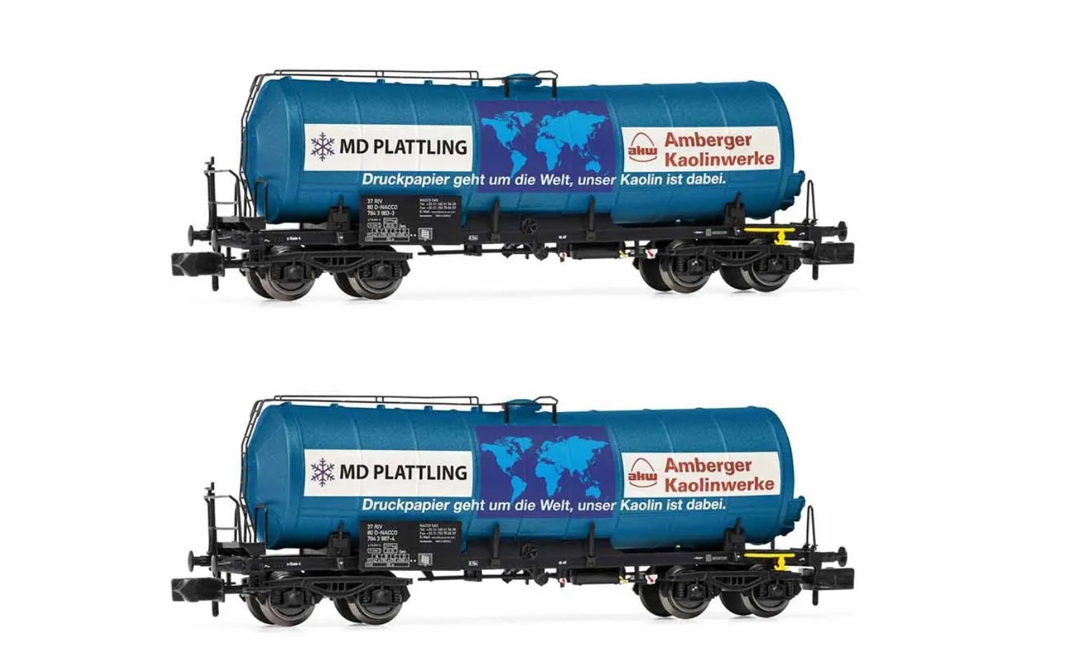 2 Wagons-trémies Faoos, En Livrée Marron, Transfesa, ACCIONA, Ep VI Arnold Hn6617 N 1160 5063129015657